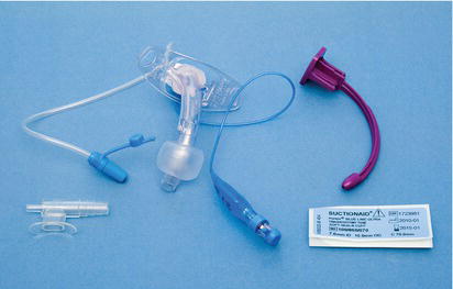 Portex® Blue Line Ultra® Sucationaid tracheostomy tube.