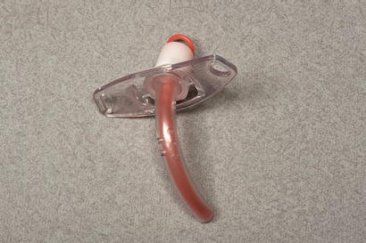 Portex® uncuffed fenestrated tracheostomy tubes with red inner tube to highlight that the inner tube is also fenestrated.