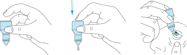 How to instil eye drops.