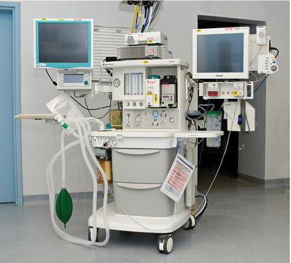 Anaesthetic machine.