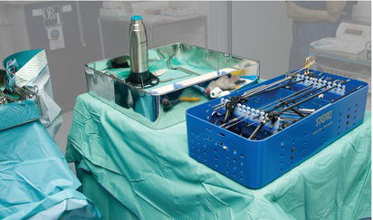 Laparoscopic telescope.