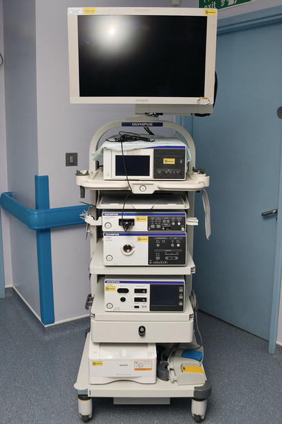 Example of a complete endoscopy stack system.